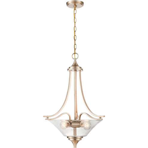 Natalie 3 Light 19 inch Modern Gold Indoor Pendant Ceiling Light